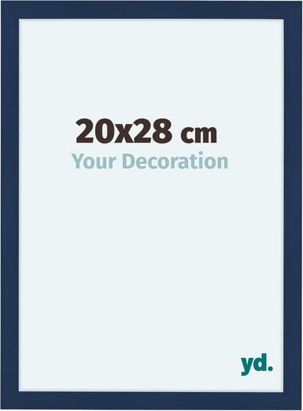 Your Decoration - Fotolijst 20x28 cm - MDF - Donkerblauw Geveegd - Como