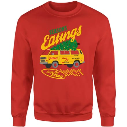 Stranger Things Season's Eatings Christmas Jumper - Red - S
