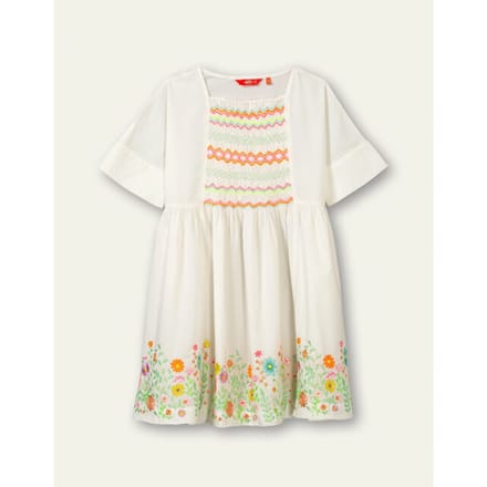 Oilily Donica - Jurk - Meisjes - Wit - 92/2T