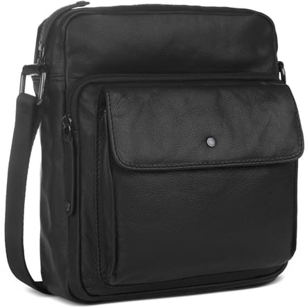 bugatti schoudertas Black Magic Shoulder Bag Black zwart