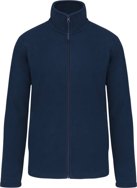 Premium Microfleecevest met rits Kariban Navy blauw - maat S