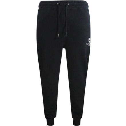 Aquascutum Heren Actieve Basis Geribbelde Joggingbroek (Marineblauw)