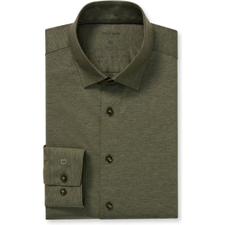 OLYMP Luxor 24/Seven Overhemd, Modern Fit, New Kent, Groen