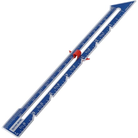 Règle de Quilting Marge de Couture Pointe Aiguë Outils de Mesure de Couture DIY pour Positionner Quantité Bouton Marge Parallèle blue