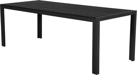 Lisomme Vinn tuintafel zwart - 205 x 90 cm