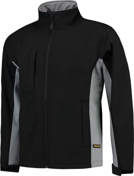 Tricorp Softshell Bicolor 402002 - Mannen - Zwart/Grijs - S