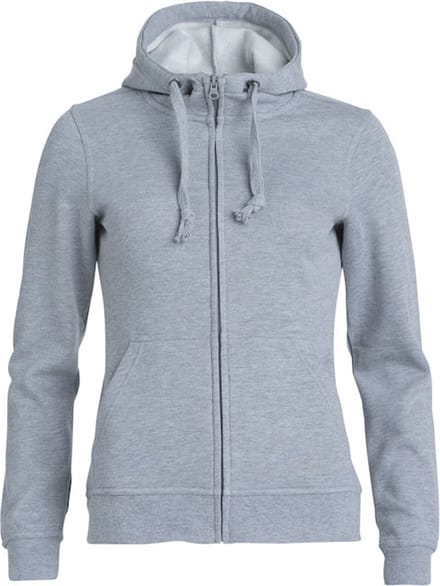 Clique Basic Hoody Full Zip Women 021035 - Grijs-melange - XXL