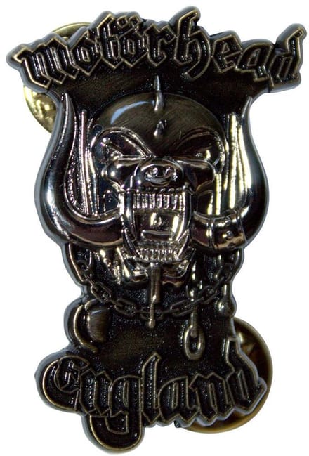 Motorhead - England Pin - Goudkleurig