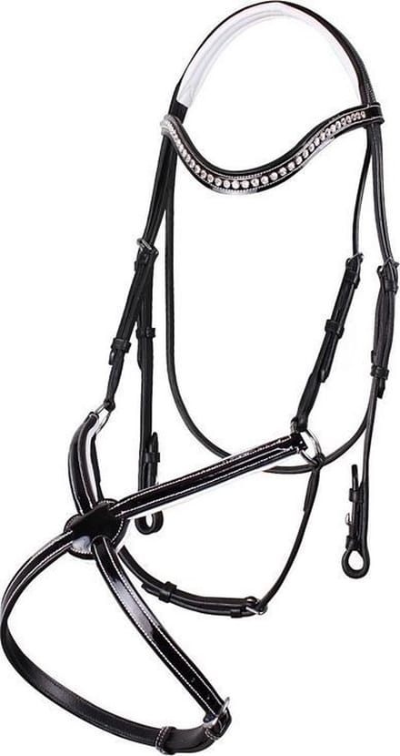 Qhp Hoofdstel Aphrodite Mex Pony | Wit
