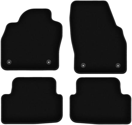BASIC zwarte veloursmatten voor: Audi A1 II (GB) hatchback (2018-)
