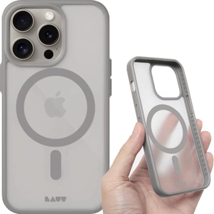 Laut Huex Protect Magsafe hoes iPhone 15 Pro Max,Grijs