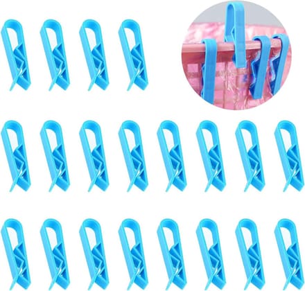 Zekeringsclip voor afvalcontainer tas - set van 20 stuks - plastic klemmen - vuilniszak clip