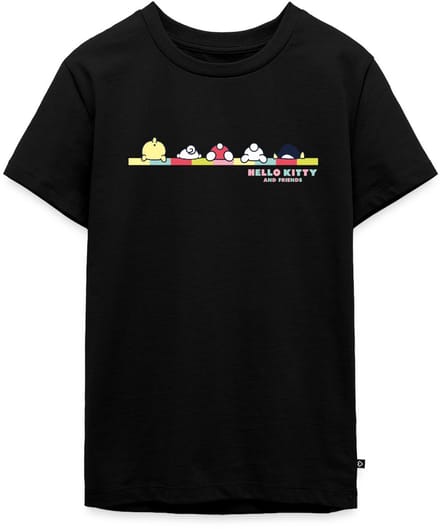 Hello Kitty En Vrienden Achterste Premium T-Shirt Tiener
