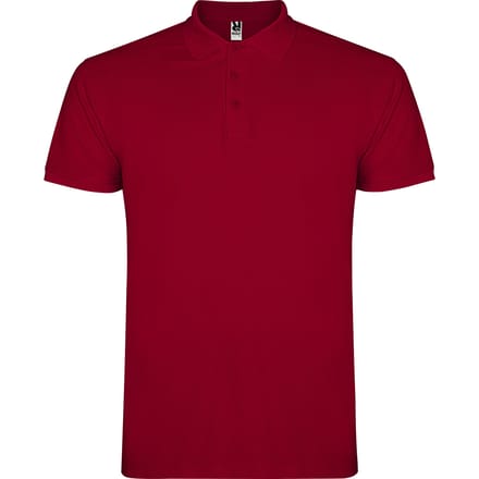 Roly Heren Ster Poloshirt (Granaatrood)