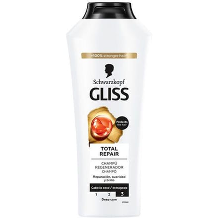 Gliss-Kur - Shampoo - Total Repair - Herstelt & Versterkt - Gehydroliseerd - 400 ml