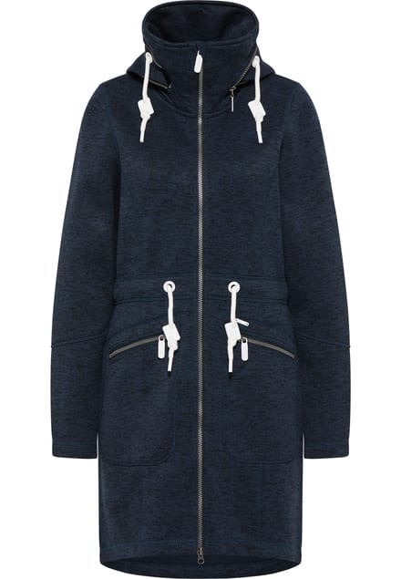 ICEBOUND Gebreide fleece jas Dames marine gem