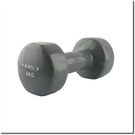HMS Gietijzeren Dumbbell met Vinyl Coating - 5 kg