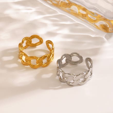 JewelGalerie- Ringen - Schakel - Zilver