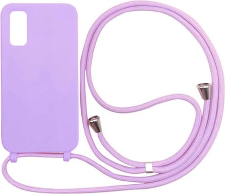 Smartphonica Samsung Galaxy S20 Plus hoesje met koord - Paars geschikt voor Samsung Galaxy S20 Plus