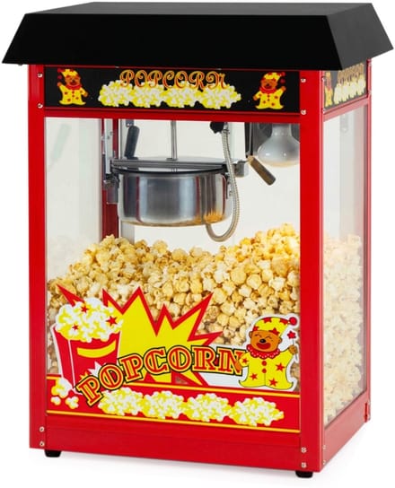 HCB® - Professionele Luxe Popcorn machine - 230V - Popcornmachine - Zwart - Horeca Popcornmaker - 15.5 kg - 6248