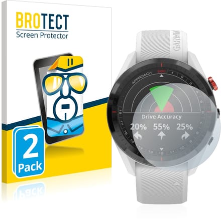 BROTECT - Screenprotector voor Garmin Approach S62 - Folie Beschermfolie transparant 2 Stuks