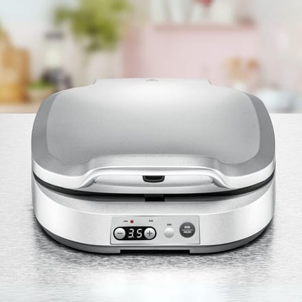 Zyrex® Pannenkoekenmaker - Pancake maker - Pannenkoek - Zilver - 32cm x 37cm x 13cm