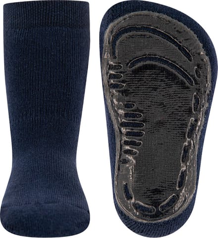 Antislip sokken effen donkerblauw-19/20