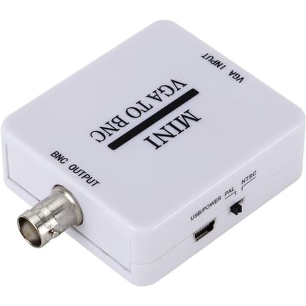 VGA naar BNC Video Converter VGA naar BNC Video Adapter VGA naar BNC Uitgang Video Converter Adapter wit
