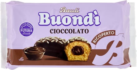 Bauli Buondi Chocolade Cake - Buondì Chocolade Ontbijtsnack - Italiaanse Cake