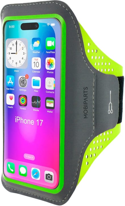 Hardloop Sportarmband geschikt voor Apple iPhone 17 - Groen - Mobiparts