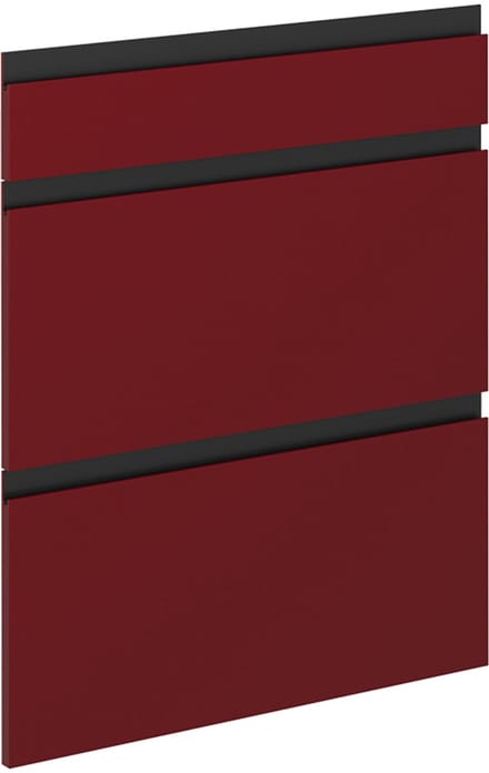 Vicco R-Line Keukenfront – 59.6 x 70.4 cm meubelfront voor de onderkast met lades Rood