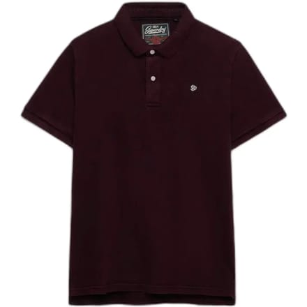 Superdry Vintage Destroy Korte Mouw Poloshirt Paars S Man