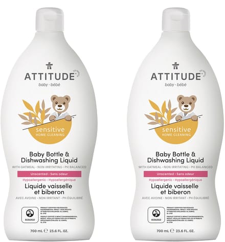ATTITUDE Sensitive Afwasmiddel Bundel – Geurloos & Veilig voor Baby ECO - duurzaam