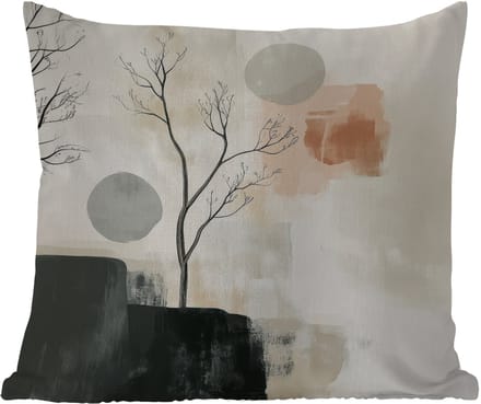 Tuinkussen - Wabi sabi - Beige - Plant - 40x40 cm - Weerbestendig