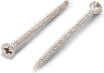 S +P Splaanplaatschroef - 5x60mm - RVS A2 - Voldraad - PZ2 - 100 stuks