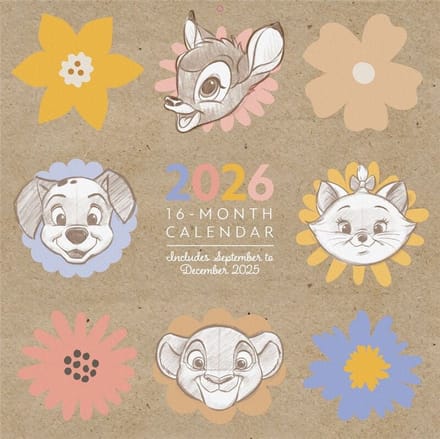 Disney Classics Artist Series Unisex Muurkalender - meerkleurig - Standard