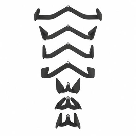 Novari - Lat pull down bar - Krachttraining - Fitness - Krachttraining thuis - Krachttraining accessoires - Set van 7 grepen