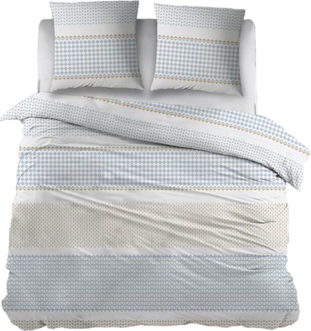 Snoozing Alicia Dekbedovertrek - Extra breed - 260x200/220 cm - Blauw
