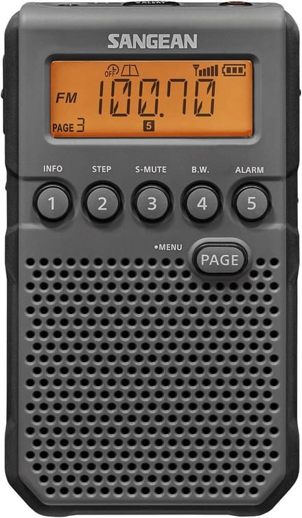 Draagbare AM/FM/NOAA Radio met Oplaadbare Batterij en Weeralarm