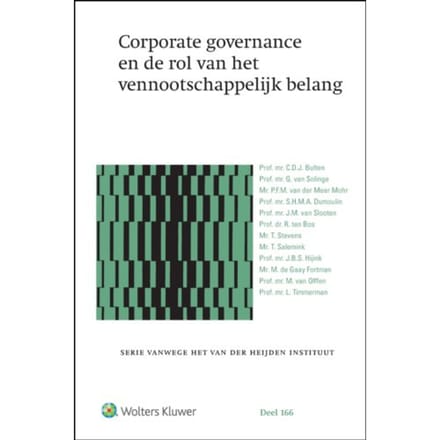 Corporate Governance En De Rol Van Het Vennootschappelijk Belang