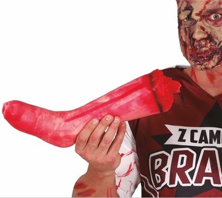 Halloween Latex Decoratie Afgerukt Been 36cm