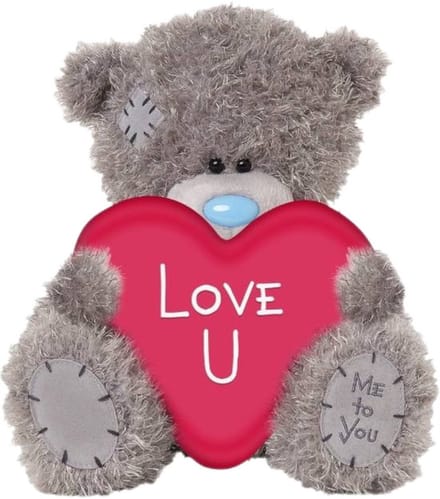Me to You Knuffel - Beer - Love u - Hart - 24cm