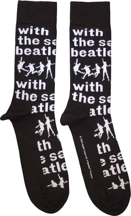 The Beatles - With The Beatles Silhouettes Repeat Sokken - Zwart