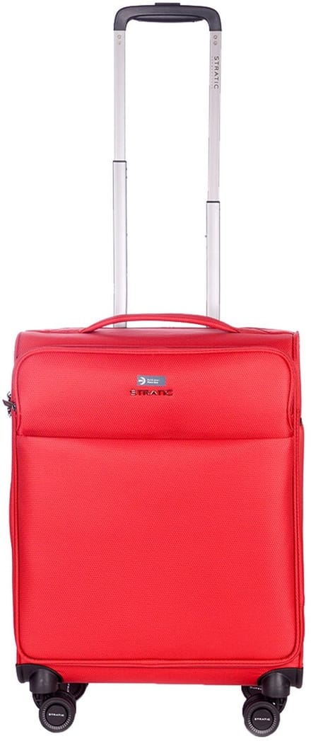 Stratic Light+ - zachte koffer - handbagage – 55x40x20 cm – 2,1 kg - 37 L – lichtgewicht – rood