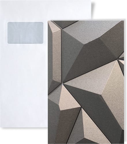 Profhome 3D Glacier Interlocking Collection Wandpaneel - Staal - A4-formaat