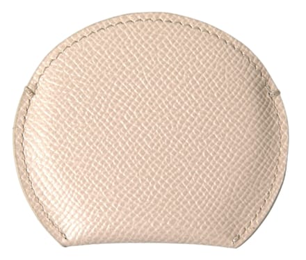 Halve Maan Muntentas Beige Leer