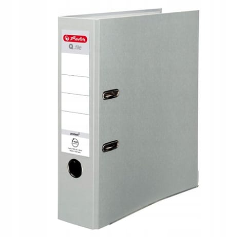 Herlitz A4 Ordner 80mm Grijs - Documenten Organiseren