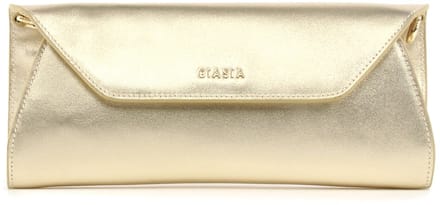 BIASIA Leren avondtas schoudertas Sparks Pochette Oro goudkleurig