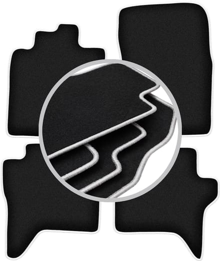 CARLUX-SILVER automatten voor: Mitsubishi Pajero IV lang (2006-2018)
