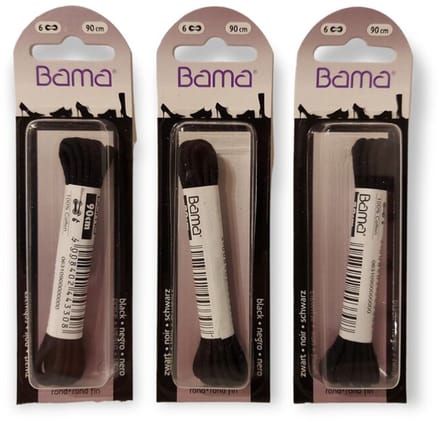 Bama Set Veters Rond Zwart 90 CM 3 Paar Combi Deal